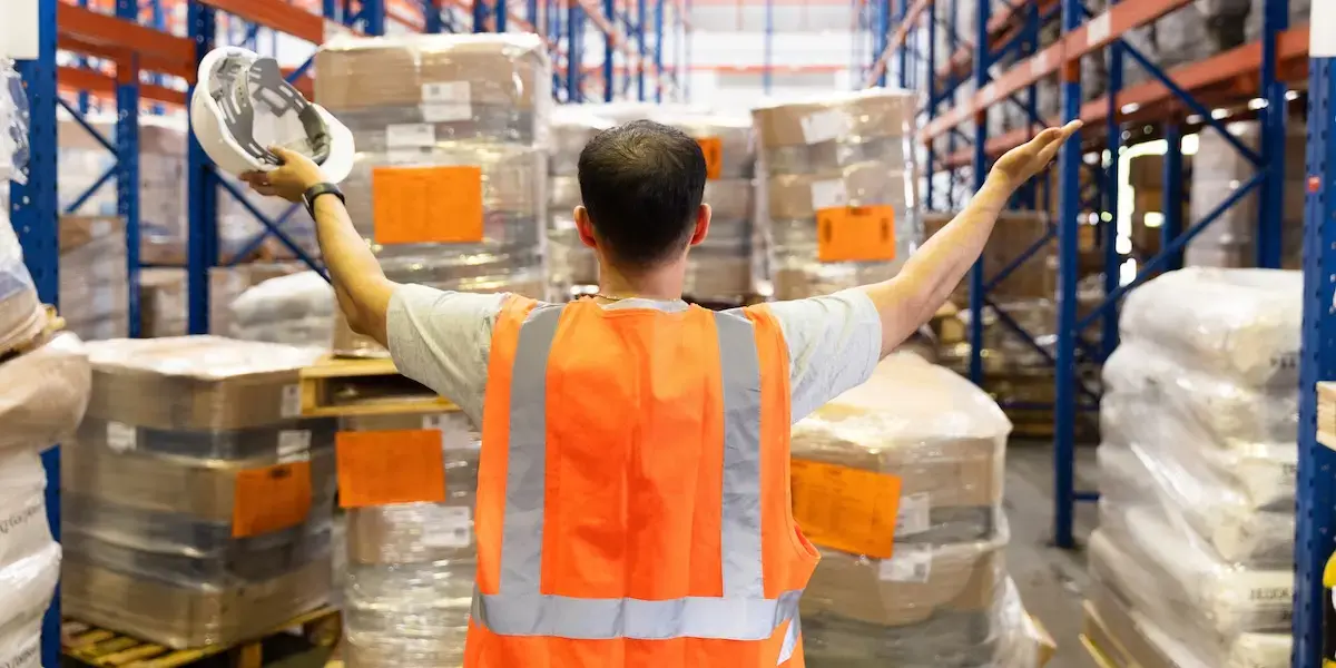 Empty warehouse receiving new shipment of goods